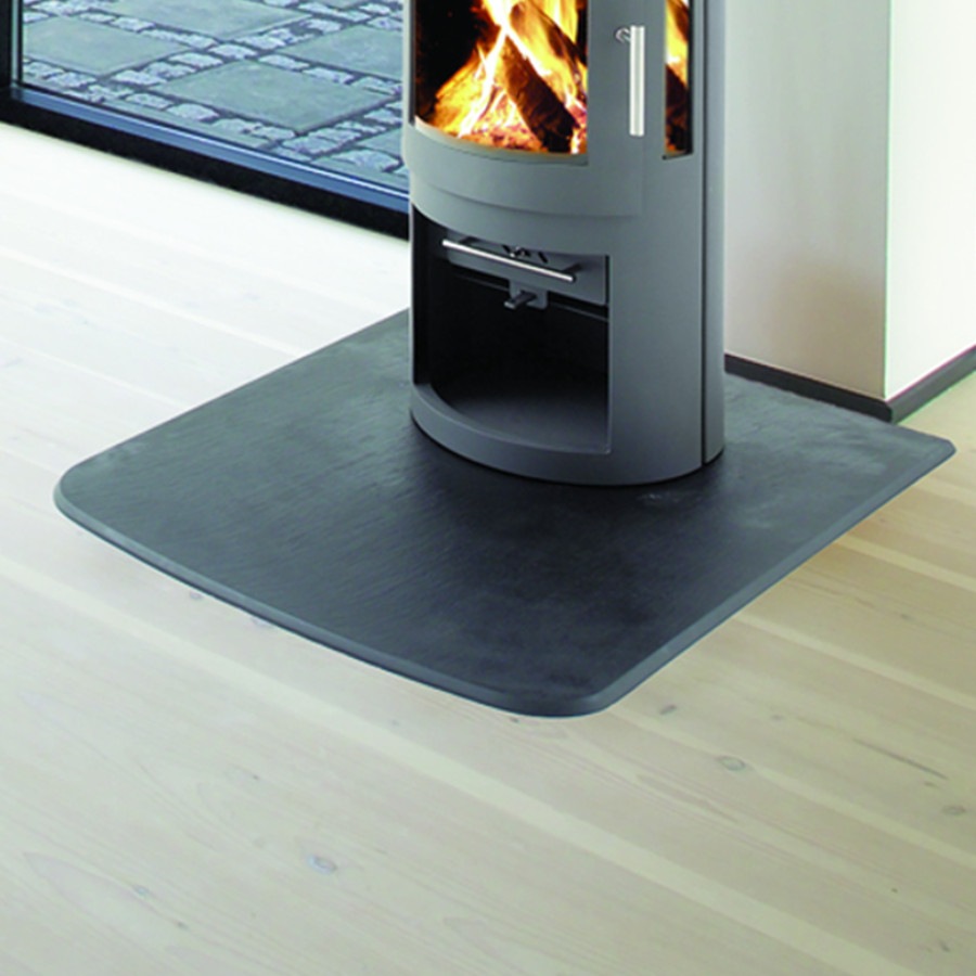 Slate Effect Floor Plate Mendip Stoves Wood Burning Stoves